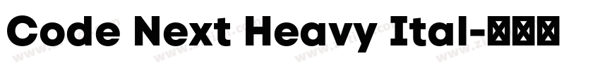Code Next Heavy Ital字体转换
